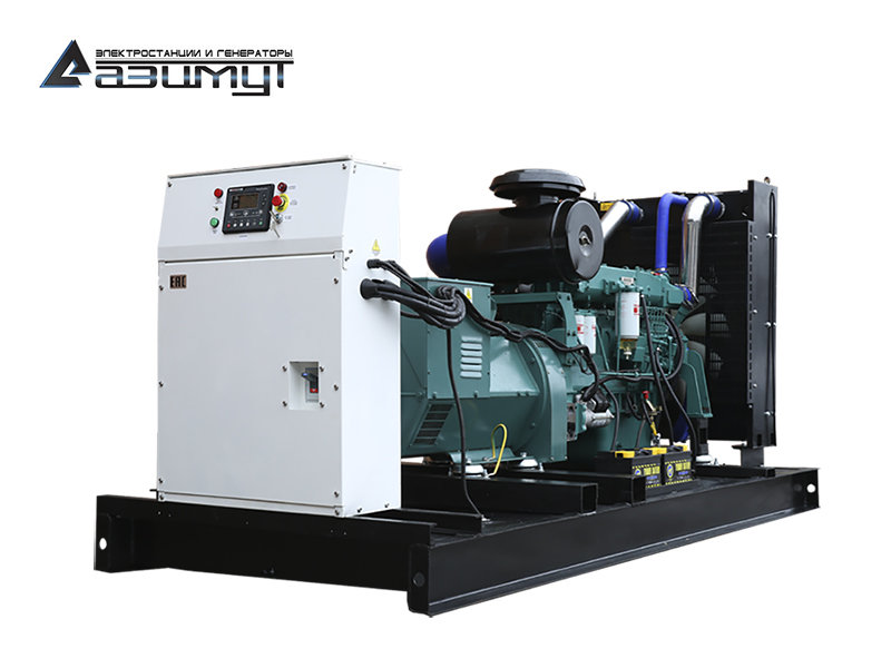 Дизельный генератор АД-250С-Т400-2РМ5 SDEC мощностью 250 кВт (380 В) открытого исполнения с автозапуском (АВР)